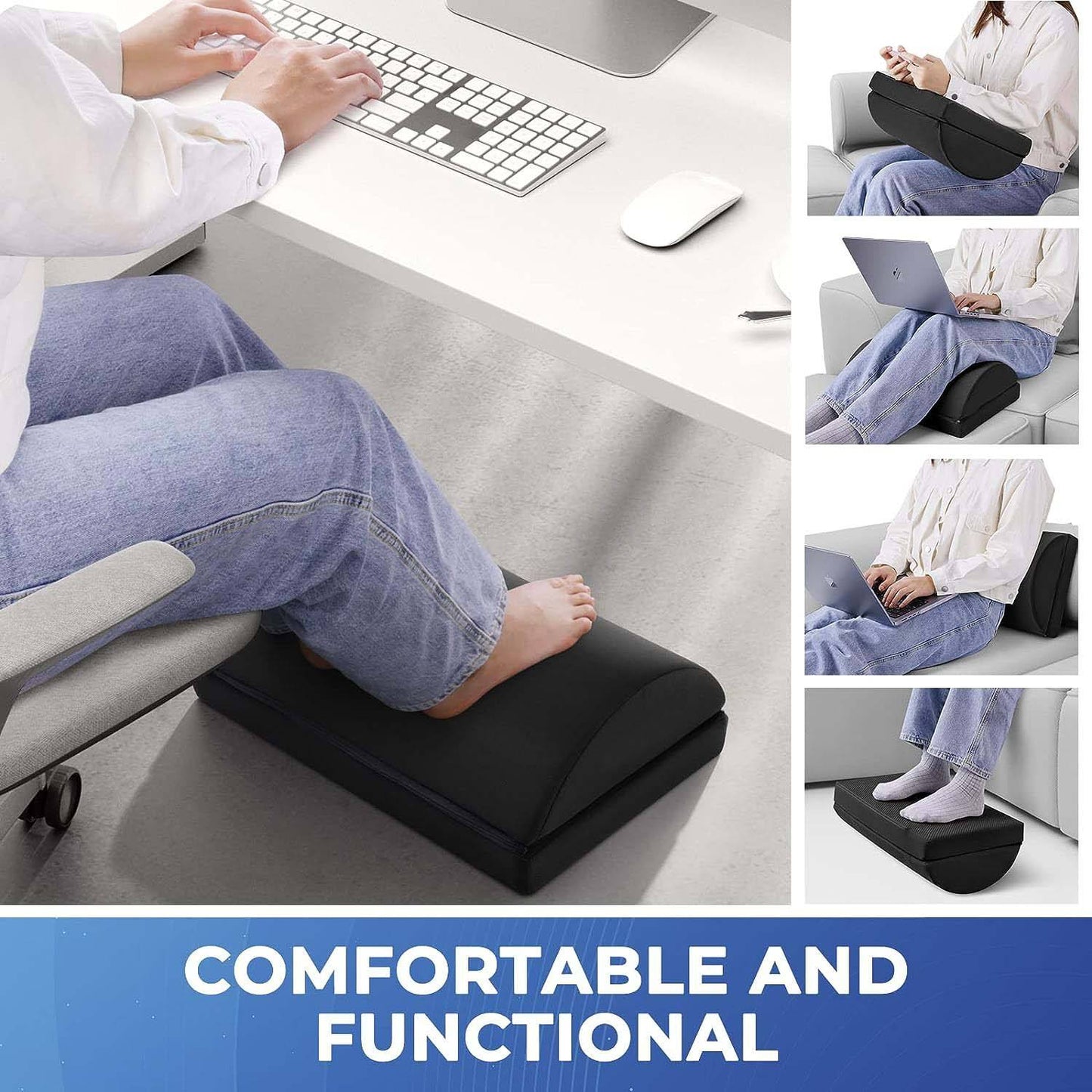 Under Desk Foot Rest – Comfortable Office Footstool